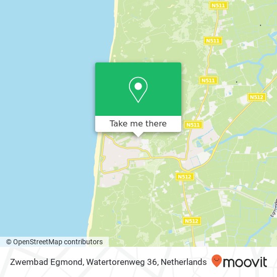 Zwembad Egmond, Watertorenweg 36 map