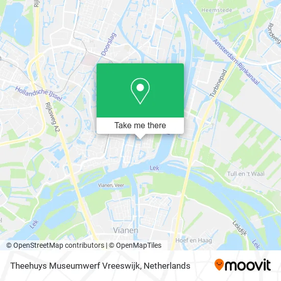Theehuys Museumwerf Vreeswijk map