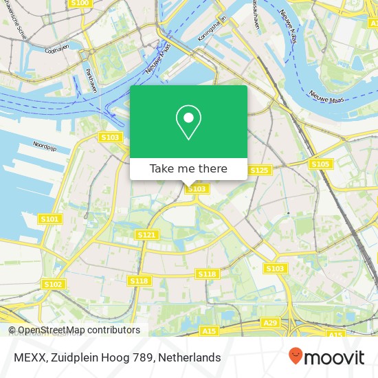 MEXX, Zuidplein Hoog 789 map