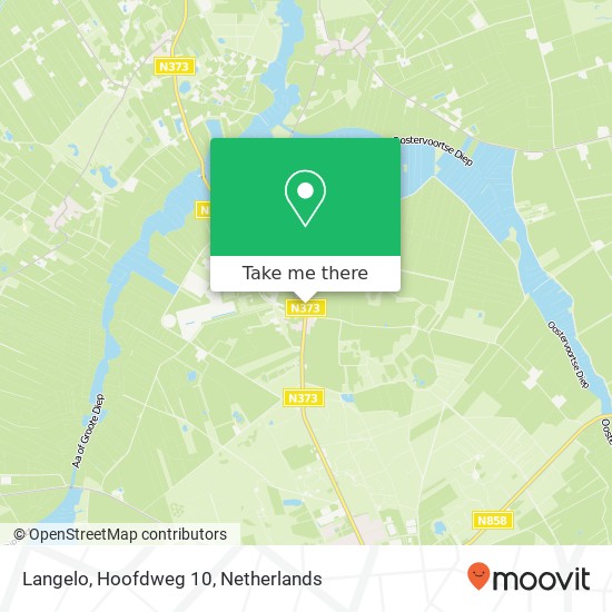 Langelo, Hoofdweg 10 map