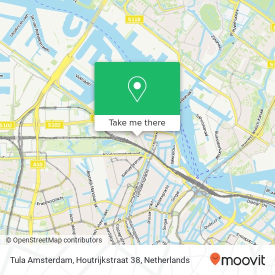 Tula Amsterdam, Houtrijkstraat 38 map