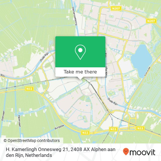 H. Kamerlingh Onnesweg 21, 2408 AX Alphen aan den Rijn Karte
