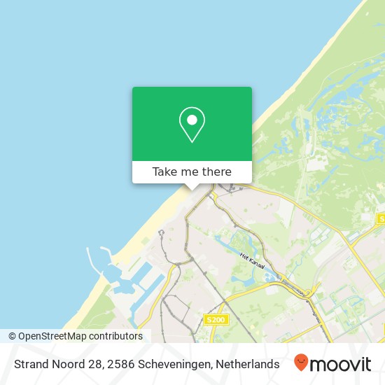 Strand Noord 28, 2586 Scheveningen Karte