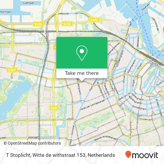 T Stoplicht, Witte de withstraat 153 map