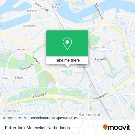 Rotterdam, Molenvliet Karte