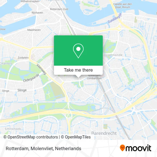 Rotterdam, Molenvliet Karte