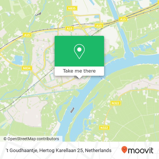 't Goudhaantje, Hertog Karellaan 25 map