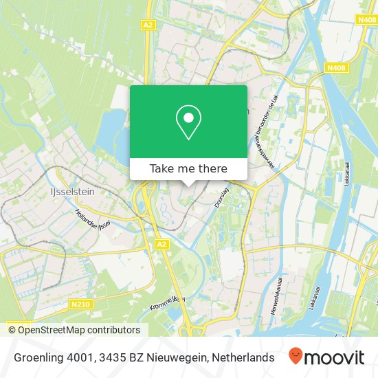 Groenling 4001, 3435 BZ Nieuwegein map