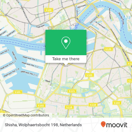 Shisha, Wolphaertsbocht 198 map