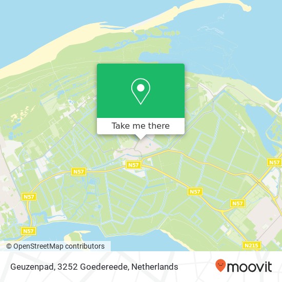 Geuzenpad, 3252 Goedereede Karte