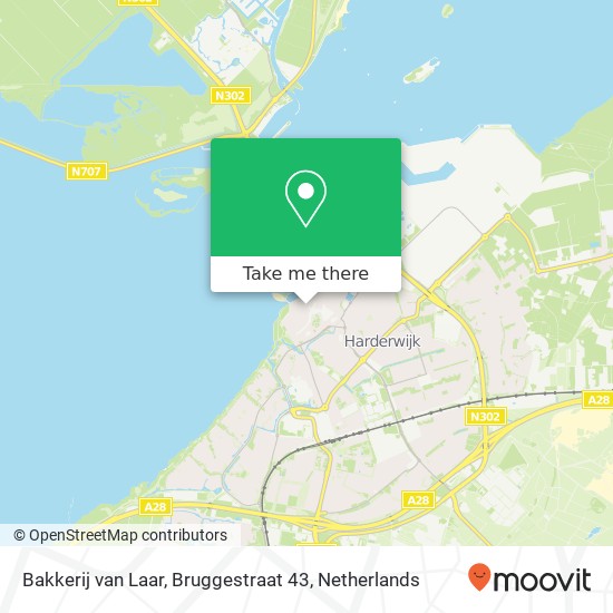Bakkerij van Laar, Bruggestraat 43 map