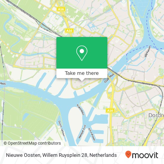 Nieuwe Oosten, Willem Ruysplein 28 map