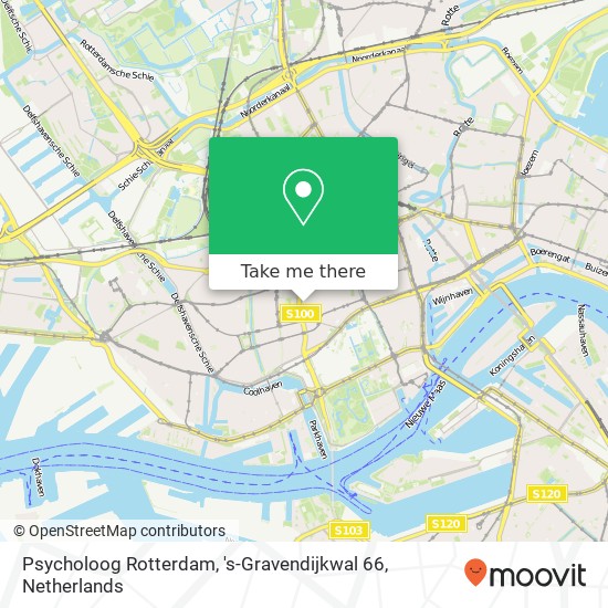 Psycholoog Rotterdam, 's-Gravendijkwal 66 map