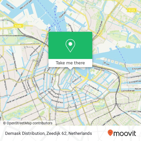 Demask Distribution, Zeedijk 62 map