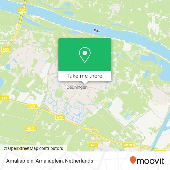 Amaliaplein, Amaliaplein map