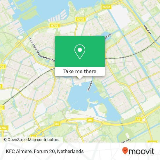 KFC Almere, Forum 20 Karte