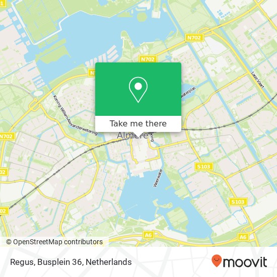 Regus, Busplein 36 map