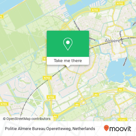 Politie Almere Bureau Operetteweg map