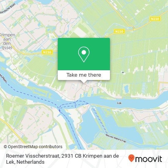 Roemer Visscherstraat, 2931 CB Krimpen aan de Lek map