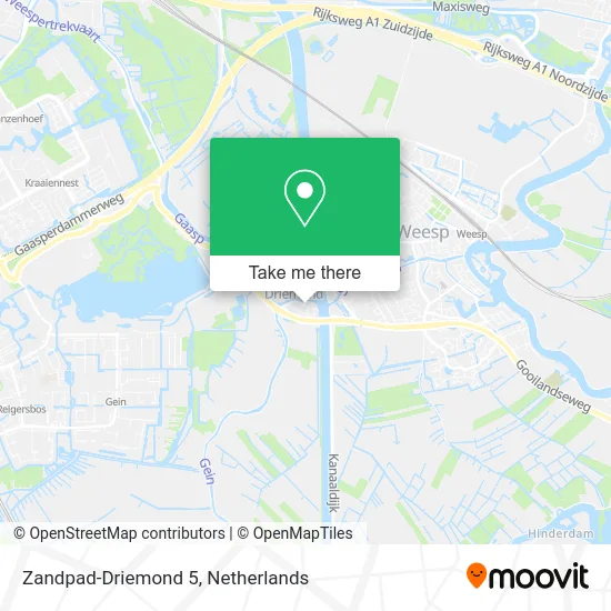 Zandpad-Driemond 5 map