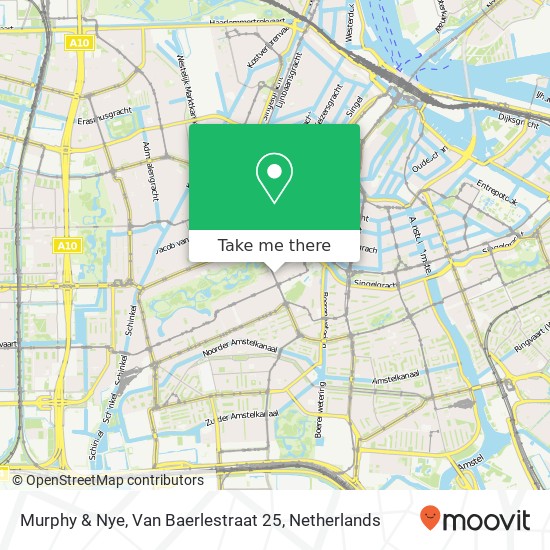 Murphy & Nye, Van Baerlestraat 25 map