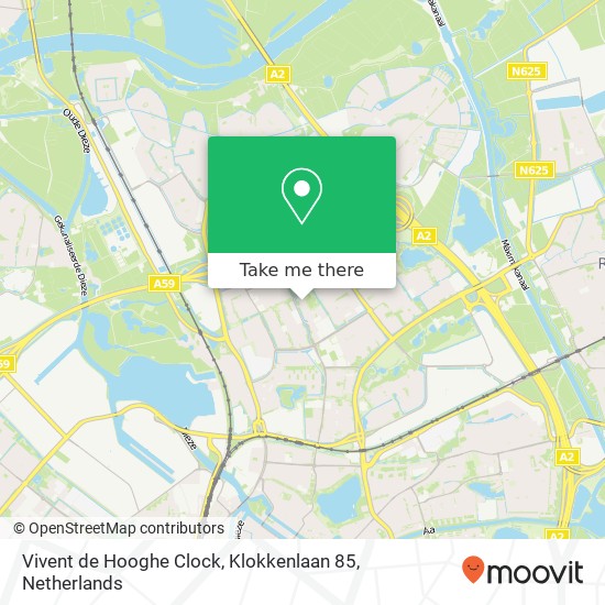 Vivent de Hooghe Clock, Klokkenlaan 85 map