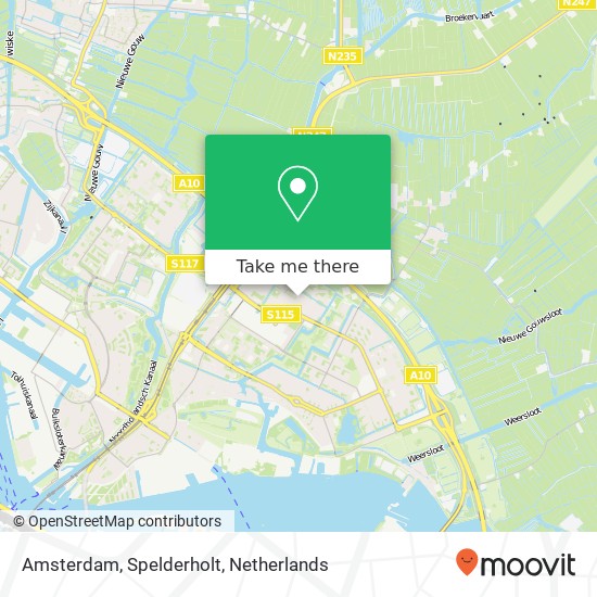 Amsterdam, Spelderholt map