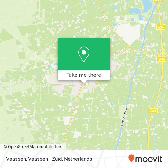 Vaassen, Vaassen - Zuid map