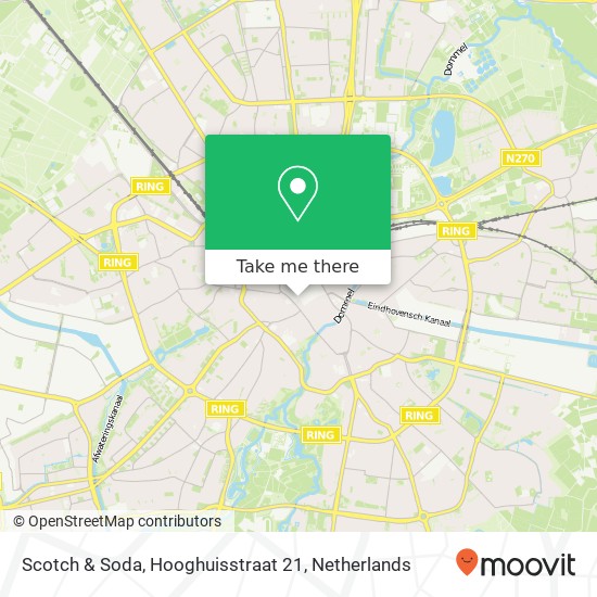 Scotch & Soda, Hooghuisstraat 21 map