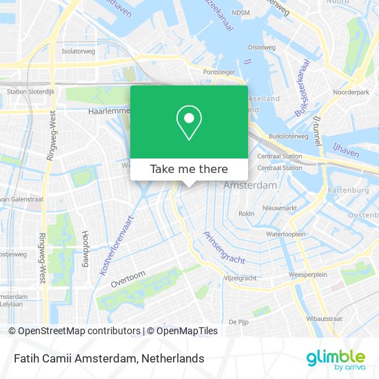 Fatih Camii Amsterdam map
