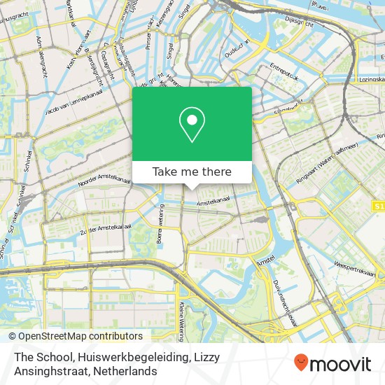 The School, Huiswerkbegeleiding, Lizzy Ansinghstraat map