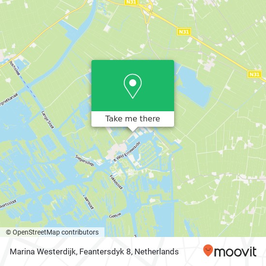 Marina Westerdijk, Feantersdyk 8 map
