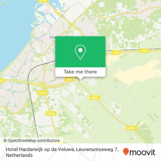 Hotel Harderwijk op de Veluwe, Leuvenumseweg 7 Karte