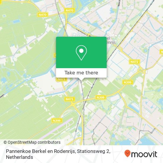 Pannenkoe Berkel en Rodenrijs, Stationsweg 2 map