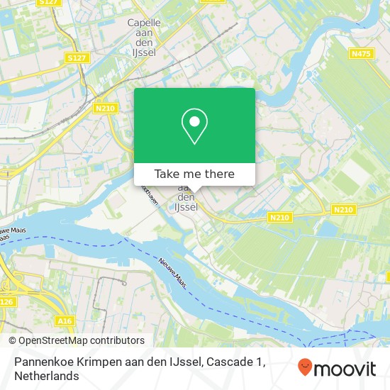 Pannenkoe Krimpen aan den IJssel, Cascade 1 Karte