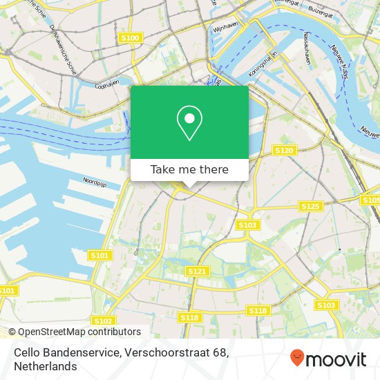 Cello Bandenservice, Verschoorstraat 68 Karte