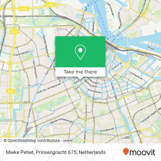 Mieke Petiet, Prinsengracht 675 map