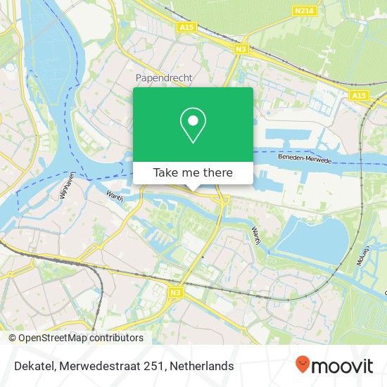 Dekatel, Merwedestraat 251 map