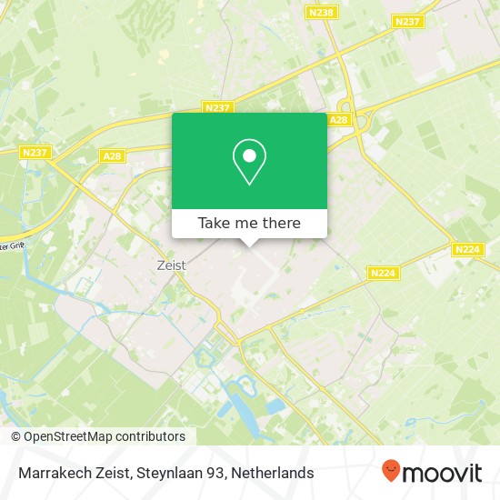 Marrakech Zeist, Steynlaan 93 Karte