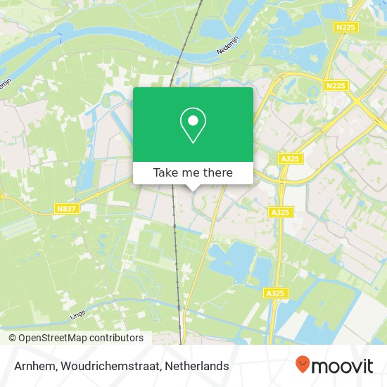 Arnhem, Woudrichemstraat map