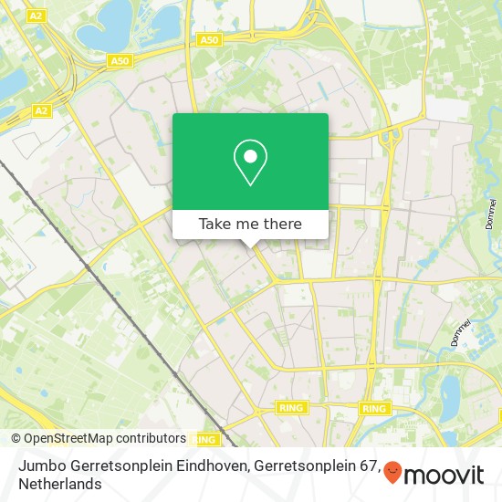 Jumbo Gerretsonplein Eindhoven, Gerretsonplein 67 map