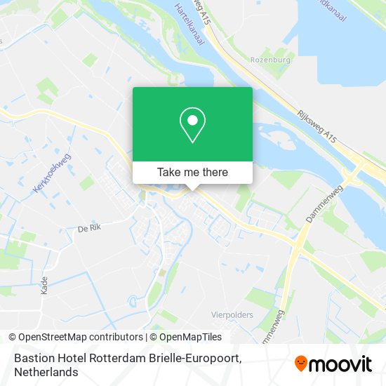 Bastion Hotel Rotterdam Brielle-Europoort map