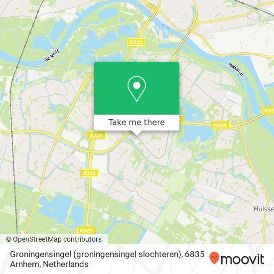 Groningensingel (groningensingel slochteren), 6835 Arnhem map