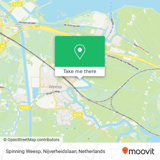 Spinning Weesp, Nijverheidslaan map