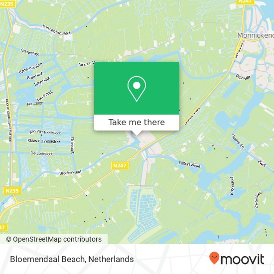 Bloemendaal Beach map