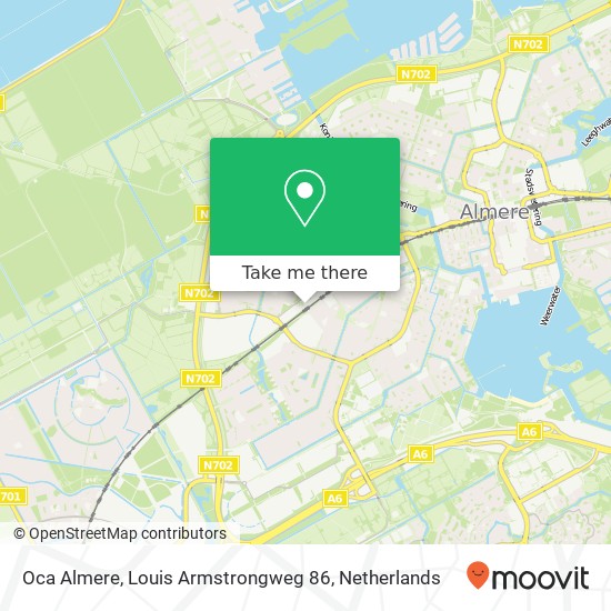 Oca Almere, Louis Armstrongweg 86 map