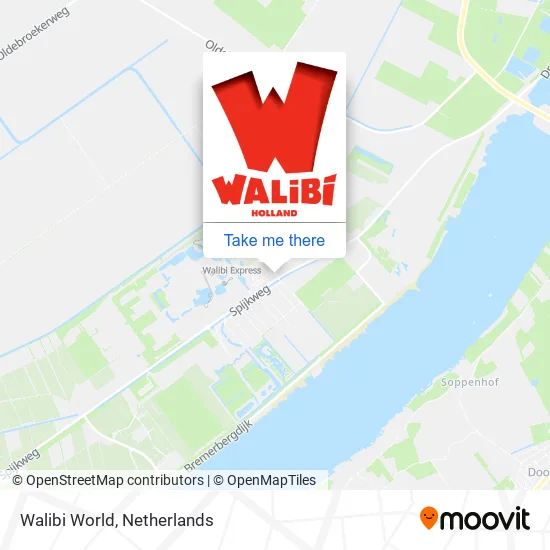 Walibi World map
