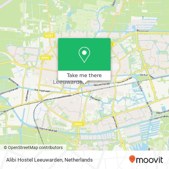 Alibi Hostel Leeuwarden map