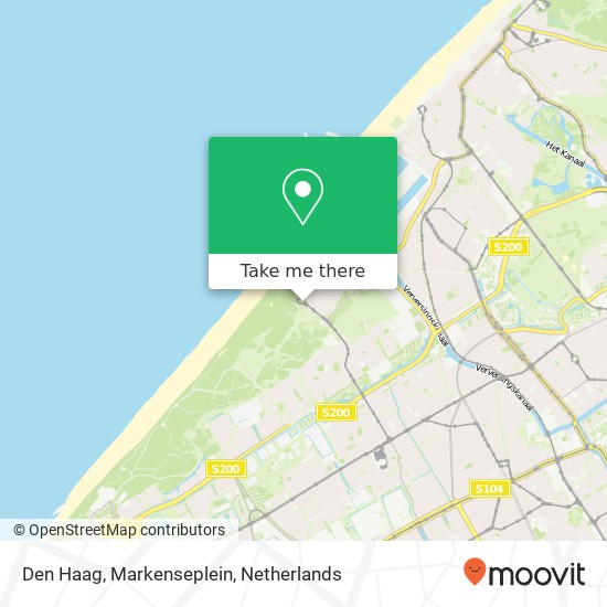 Den Haag, Markenseplein map
