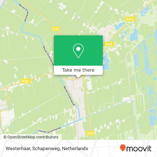 Westerhaar, Schapenweg map